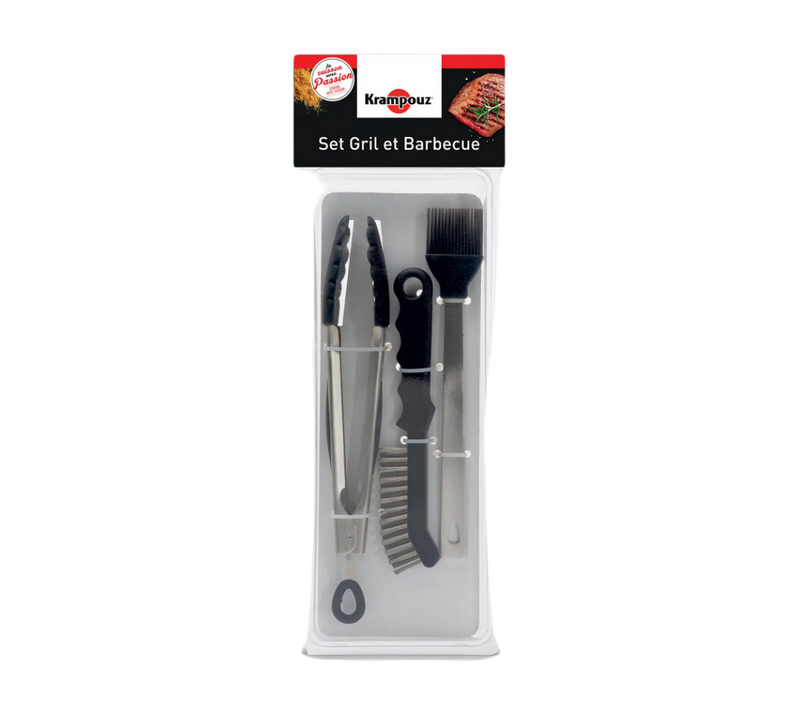 Set De 3 Ustensiles Pour Gril Et Barbecue - Asg1