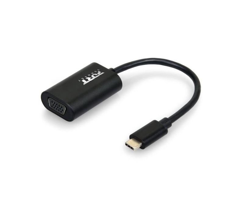 Convertisseur Usb Type C Vers Vga Compatible Windows / Mac Os X / Linux Câble 15cm