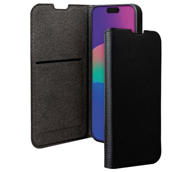 Folio Wallet Pour iPhone 17 Air – Éco-conçu Grs, Noir, Stand Ajustable