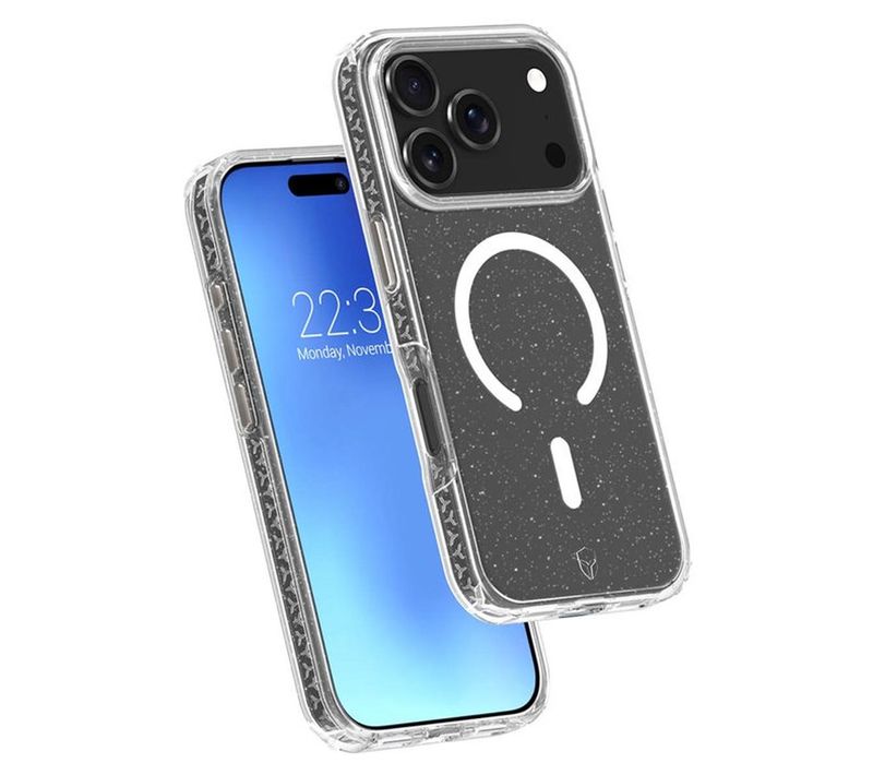 Coque Transparente Paillettes Magsafe Pour iPhone 17 Pro — Protection 4 M, Anti-jaunissement