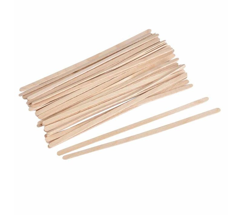 Lot De 50 Agitateurs En Bois "cuillère" 14cm Naturel