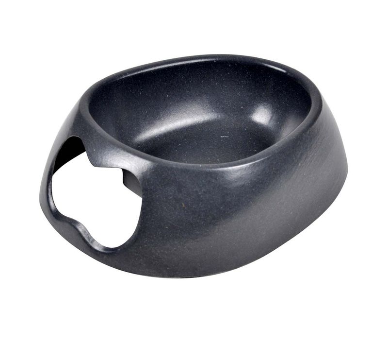 Gamelle Pour Chien et Chat "bambou" 16cm Anthracite