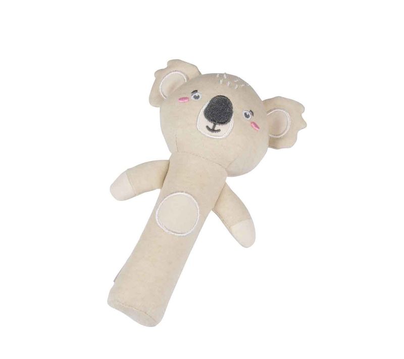 Doudou Hochet Long Bébé "koala" 18cm Naturel