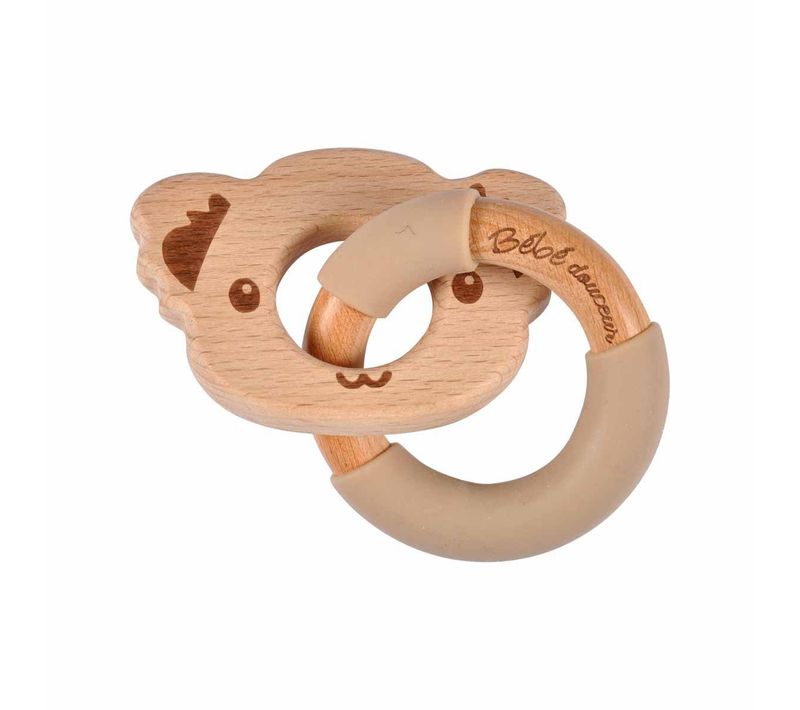 Jouet D'éveil Bébé Anneau "koala" 7cm Naturel