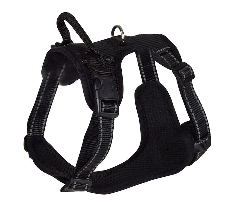 Harnais Anti-traction Pour Chien "sécurité" 45-55cm Noir