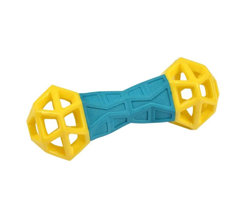 Jouet Pour Chien Os "géométrique" 18cm Bleu