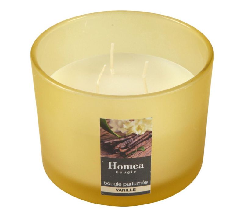 Bougie Verrine Parfumée "essentiel" 11cm Vanille