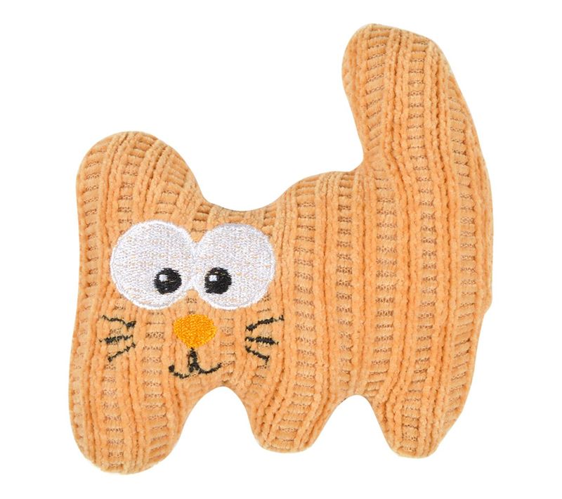 Jouet Peluche Pour Chat "boho Cat" 12cm Moutarde