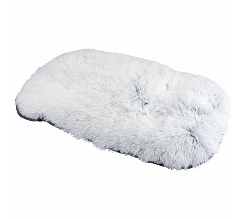 Coussin Pour Chien et Chat "fluffy" 107cm Blanc Chiné