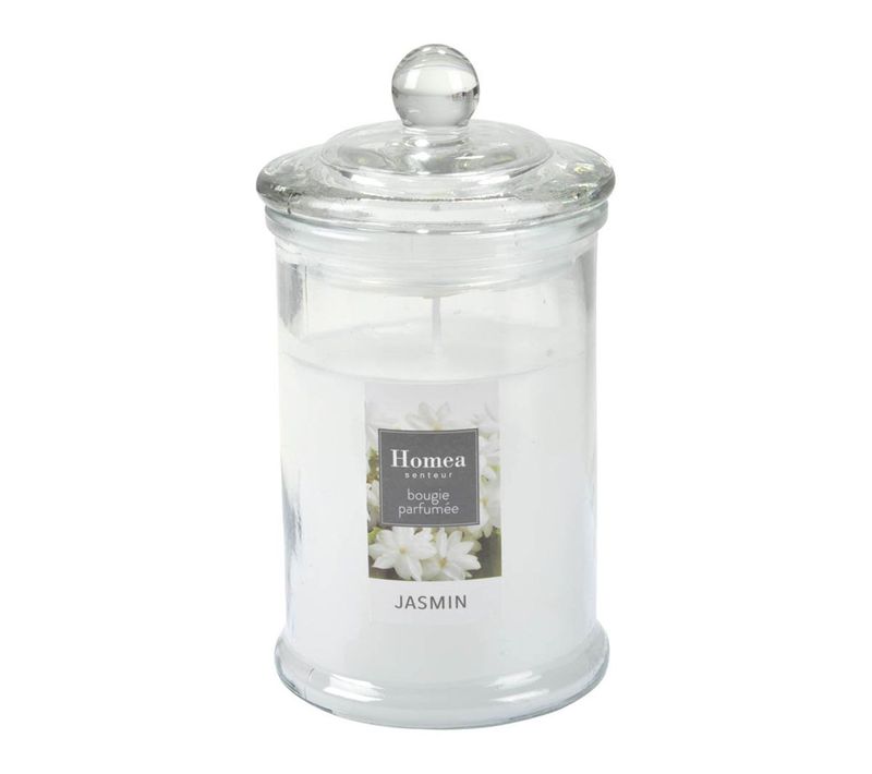 Bougie Parfumée Bocal "essentiel Ii" 15cm Jasmin