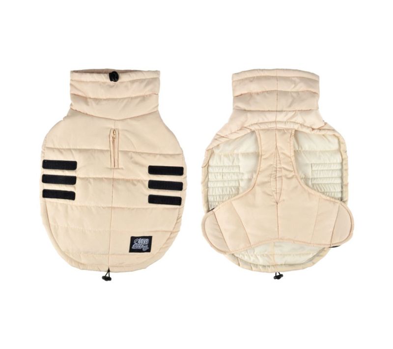 Doudoune Pour Chien "matelassée" 35cm Beige