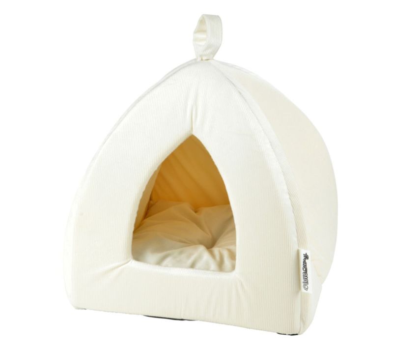 Tente Pour Chat Velours "crafty" 38cm Écru