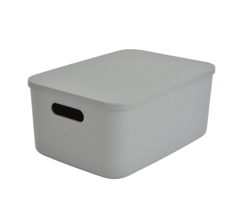 Boîte De Rangement Avec Couvercle "iris" 10,5l Gris