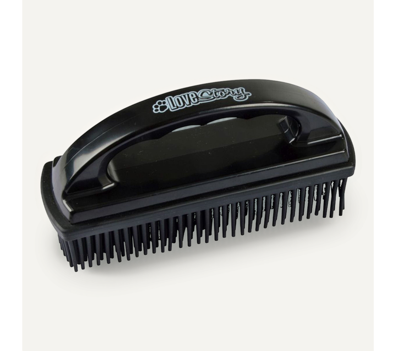Brosse Ramasse-poils "antistatique" 15cm Noir
