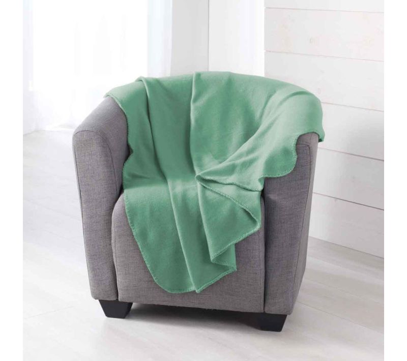 Plaid Polaire "milou" 125x150cm Sauge