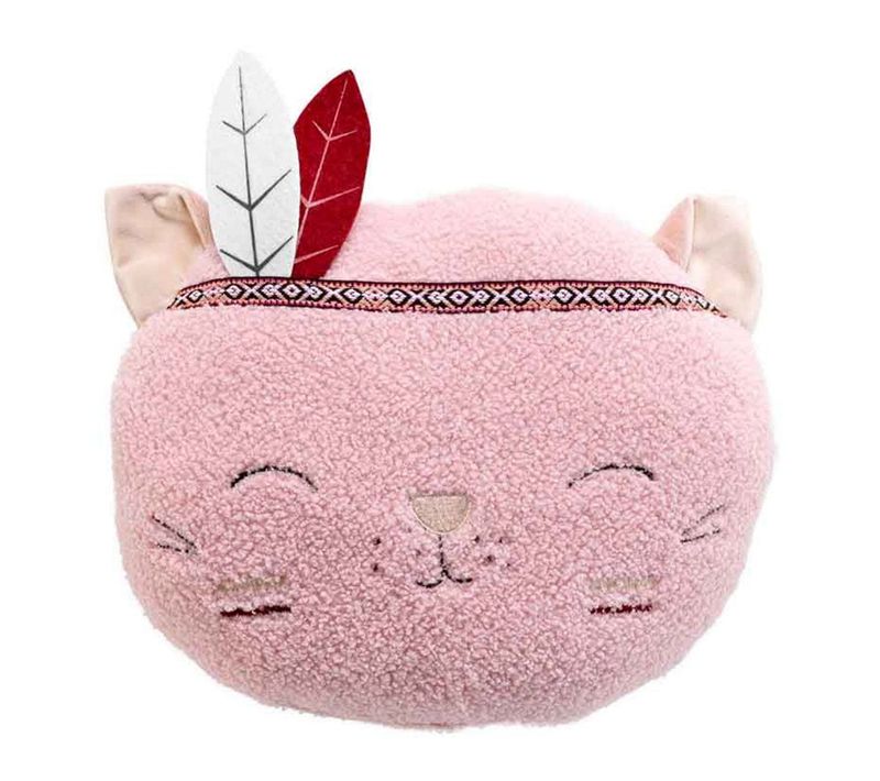 Coussin Enfant Déco "lizzy" 30x30cm Rose