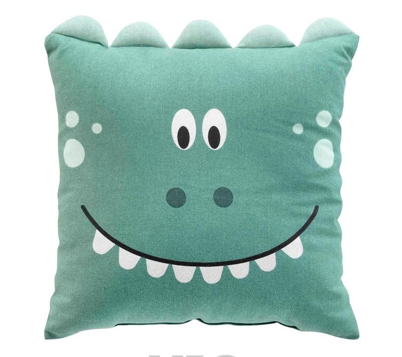 Coussin Déco Enfant "dina" 40x40cm Vert