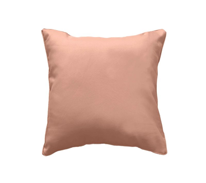 Coussin Déco 40x40 Cm – Polyester Uni – Déhoussable – Blush Grily