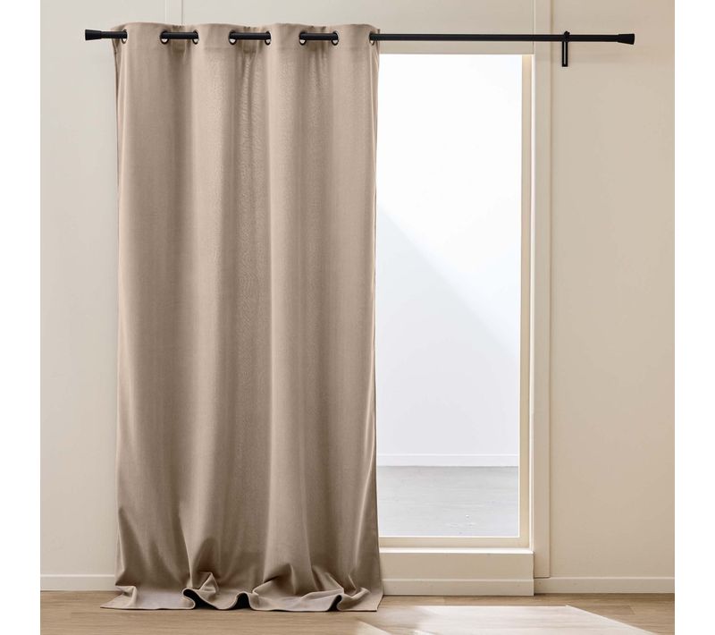 Rideau Thermique Velours 140x260 Madison Noisette