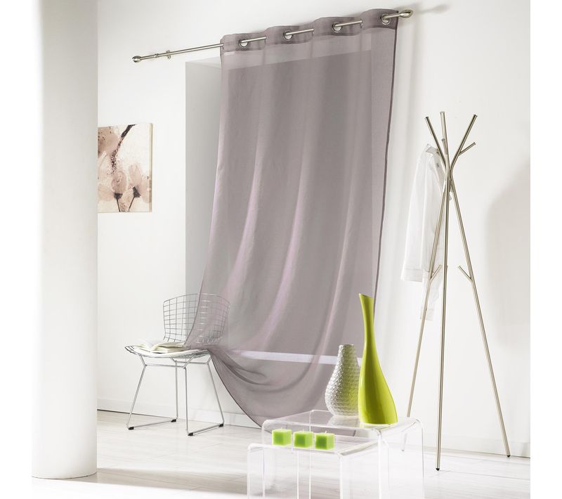 Rideau Voilage "effea" 140x240cm Noisette