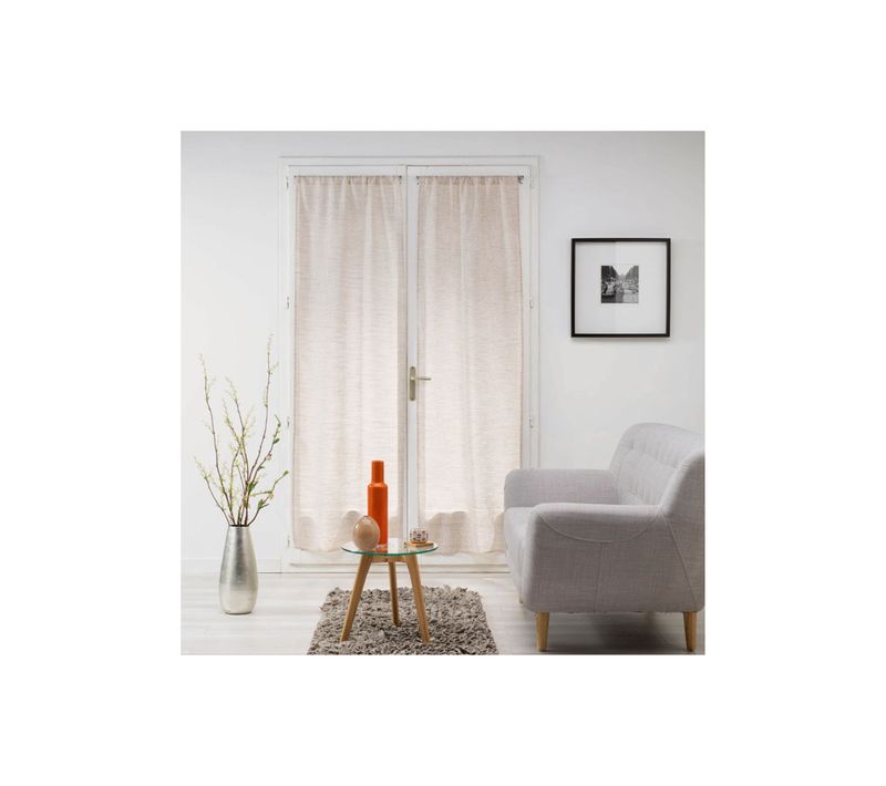 Paire De Voilages "milza" 70x200cm Beige