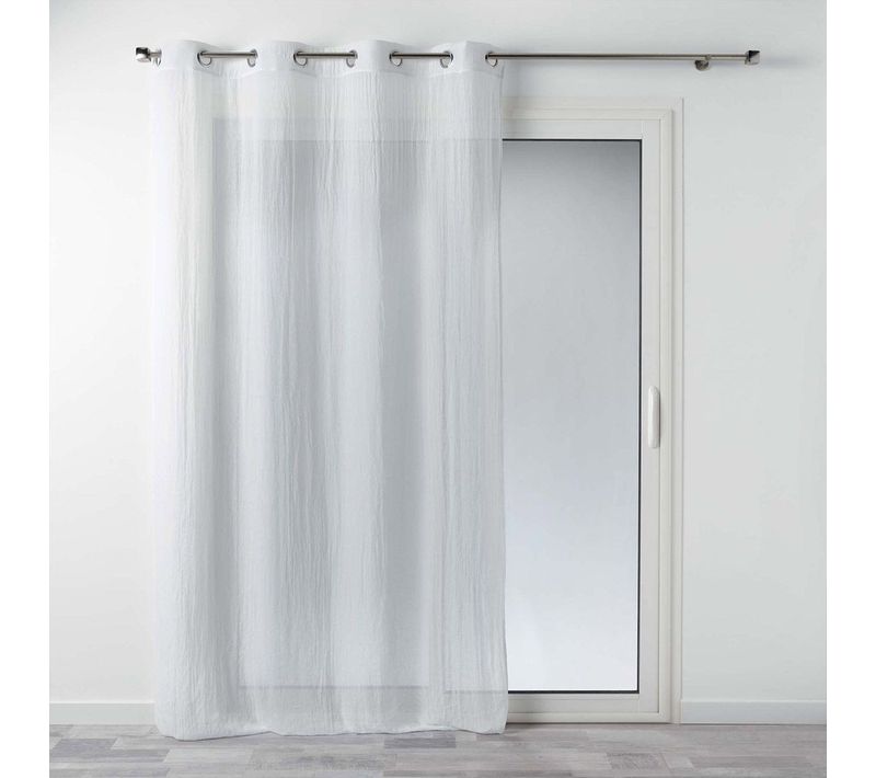Rideau Voilage à Oeillets "mitsy" 140x240cm Blanc