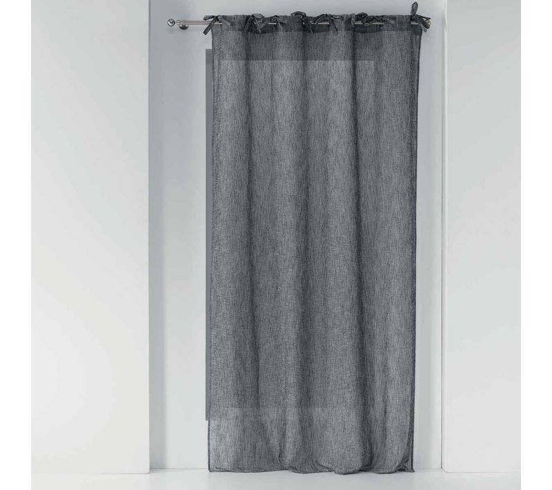 Rideau Voilage à Nouettes "charlotte" 140x240cm Anthracite