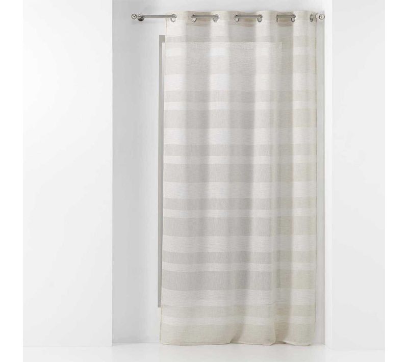 Rideau Voilage à Oeillets "palerma" 140x280cm Naturel