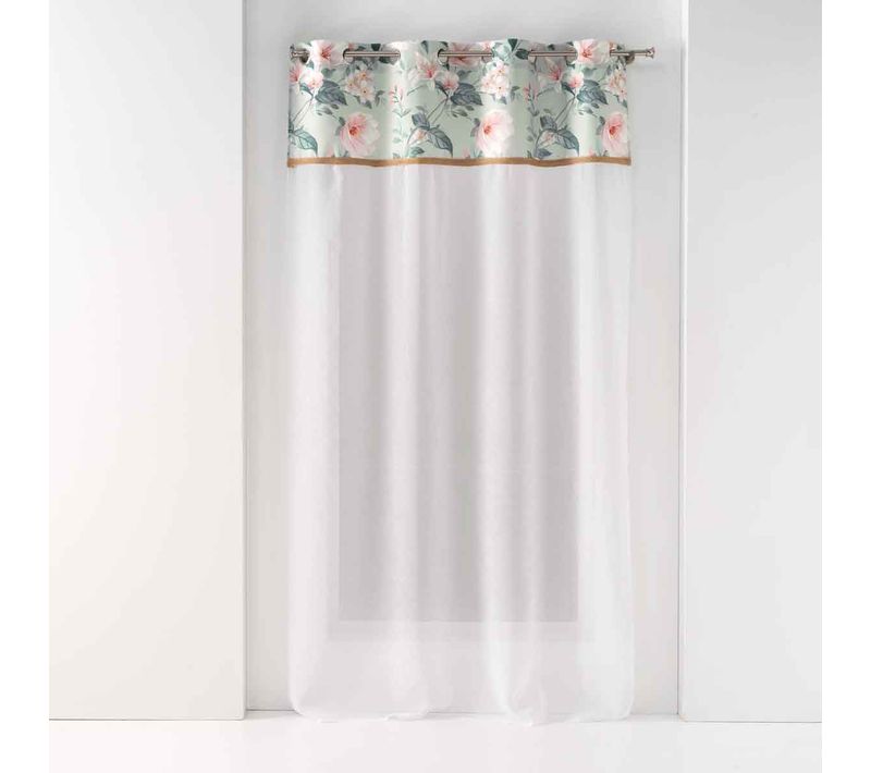 Rideau Voilage à Oeillets "alissia" 140x280cm Menthe