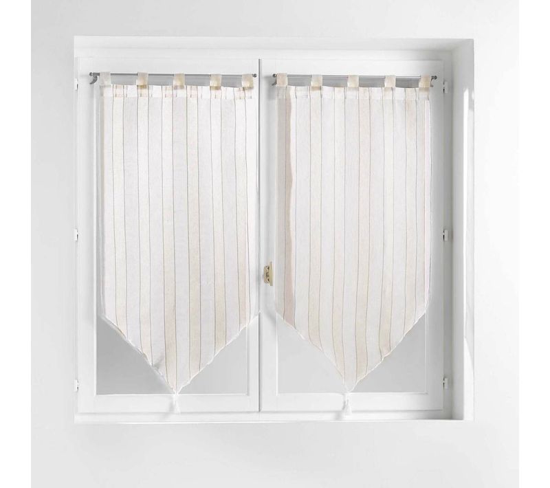 Paire De Voilages "charlize" 60x90cm Naturel