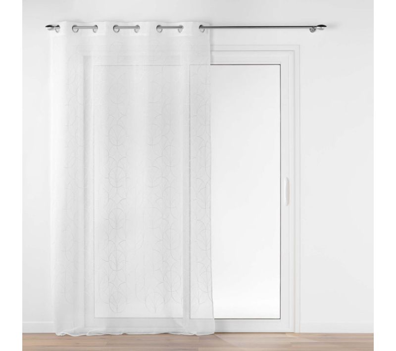 Rideau Voilage à Oeillets "felicia" 140x240cm Blanc