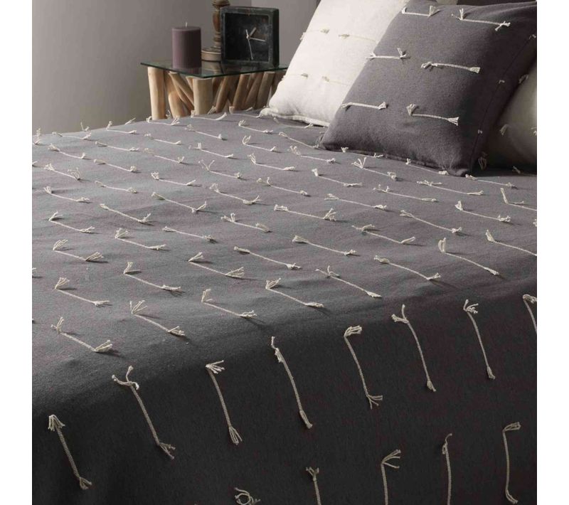 Couvre-lit Filéo Anthracite 180x220