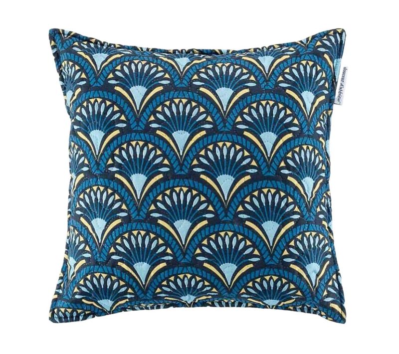 Housse De Coussin à Motifs "come" 60x60cm Bleu
