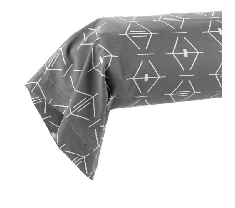 Taie De Traversin "aristide" 85x185cm Anthracite