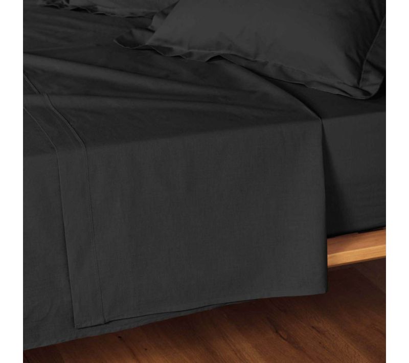 Drap Plat "lina" 180x290cm Noir