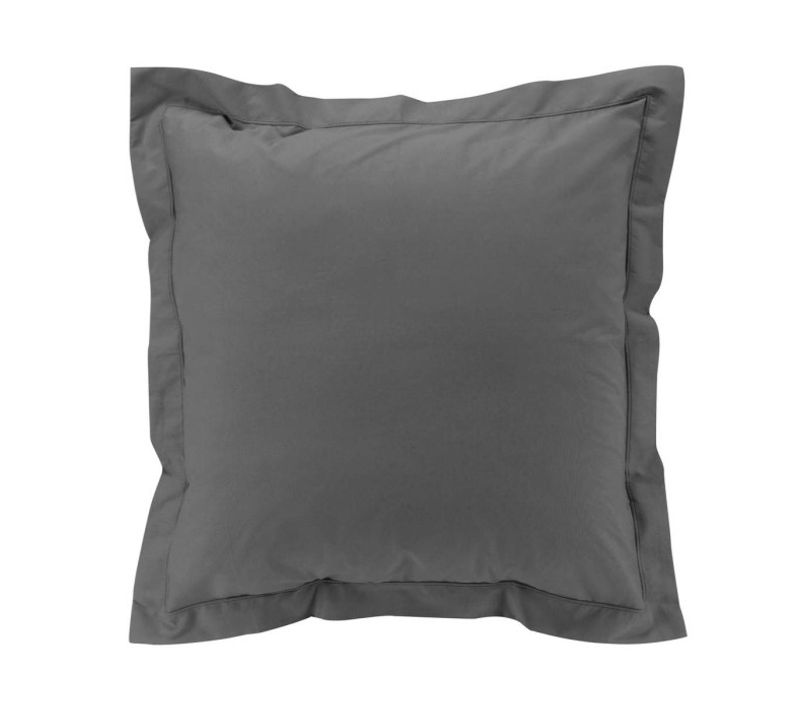Taie D'oreiller "percaline" 63x63cm Gris Acier
