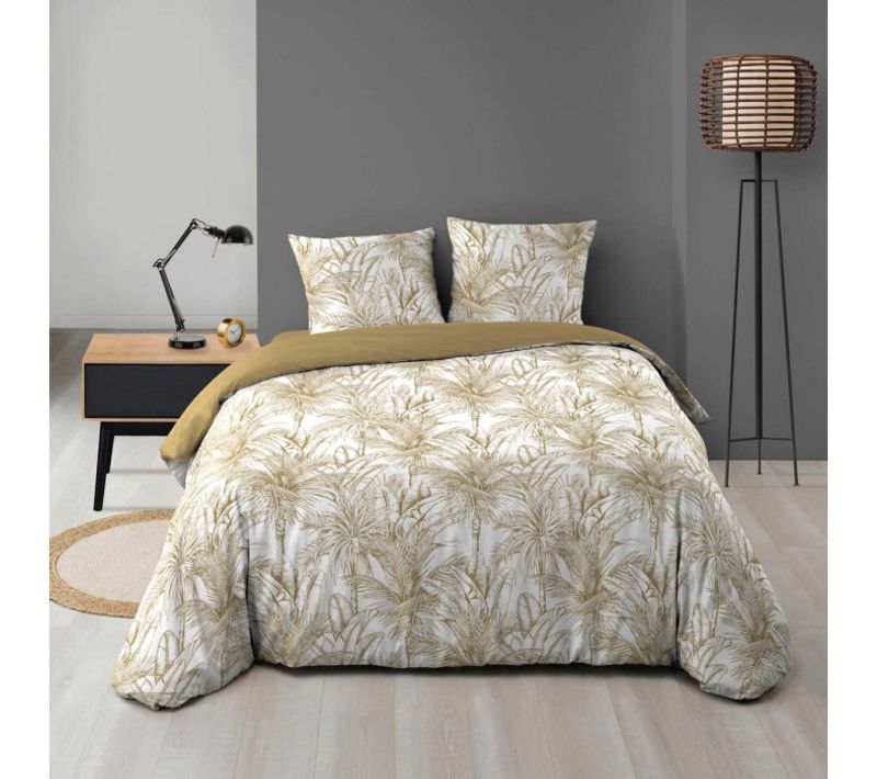 Parure De Lit 3 Pièces "dune" 240x220cm Naturel