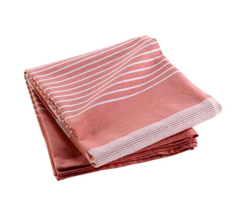 Couvre-lit Tissé Imprimé "adele" 240x260cm Rose