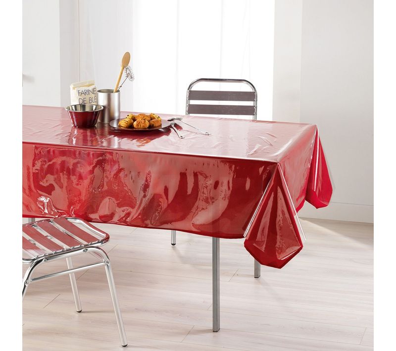Toile Cirée De Protection Rectangulaire "cristal" 140x240cm Transparent