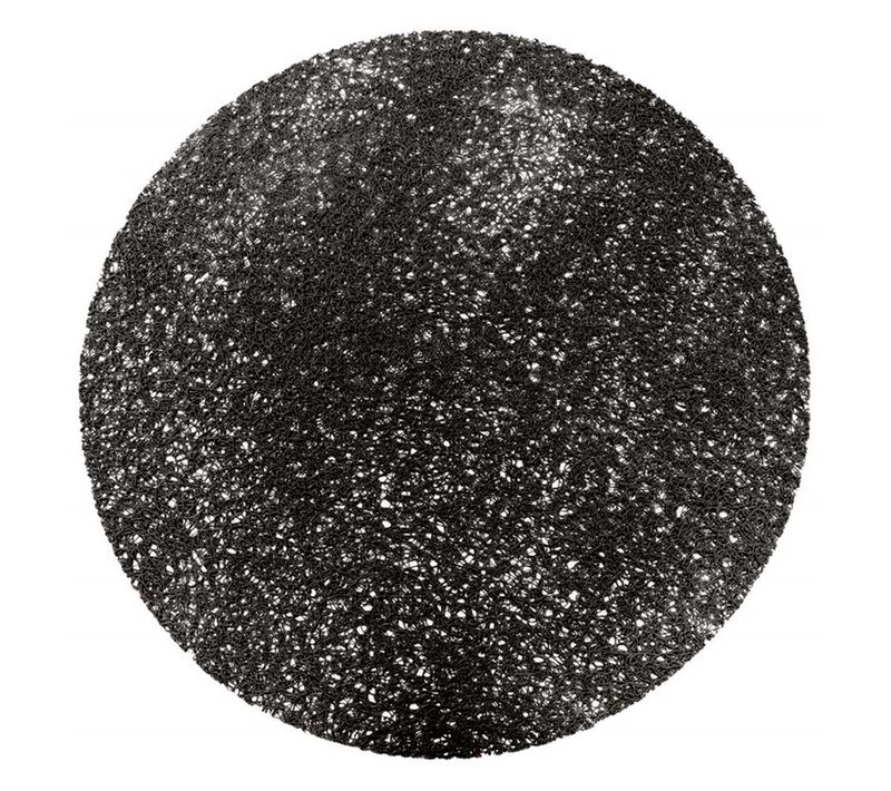 Set De Table Rond "tortilla" 38cm Noir