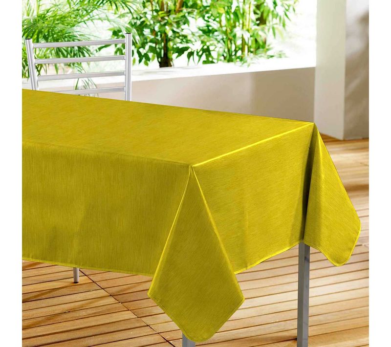 Nappe Toile Cirée "declino" 140x240cm Jaune