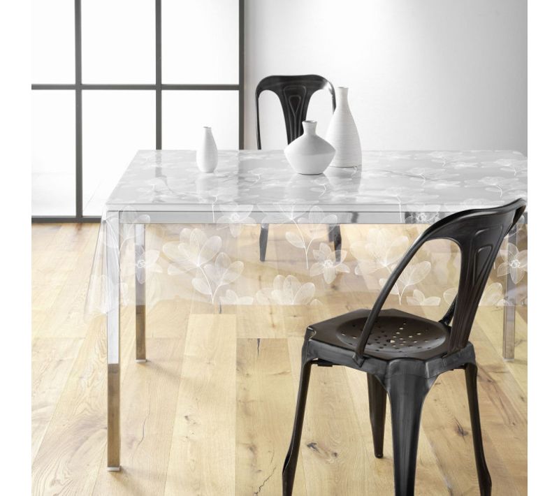 Nappe Toile Cirée "danela" 140x240cm Blanc