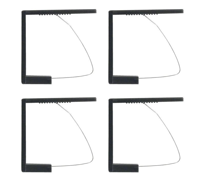 Lot De 4 Pinces Nappe "thad" 4cm Anthracite