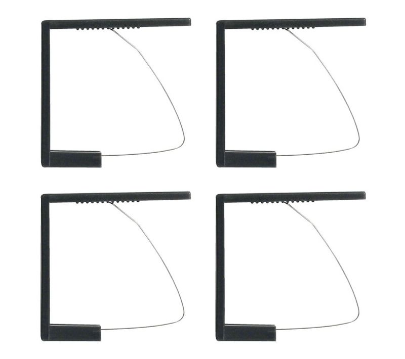 Lot De 4 Pinces Nappe "dale" 6cm Anthracite