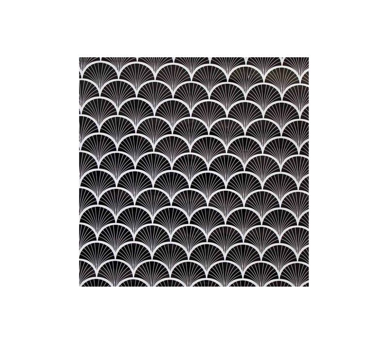 Rouleau Adhésif "art Déco" 45x200cm Noir et Transparent