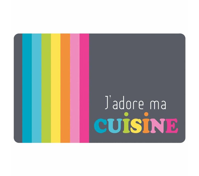 Set De Table Imprimé "jardins D'été" 28x44cm Gris