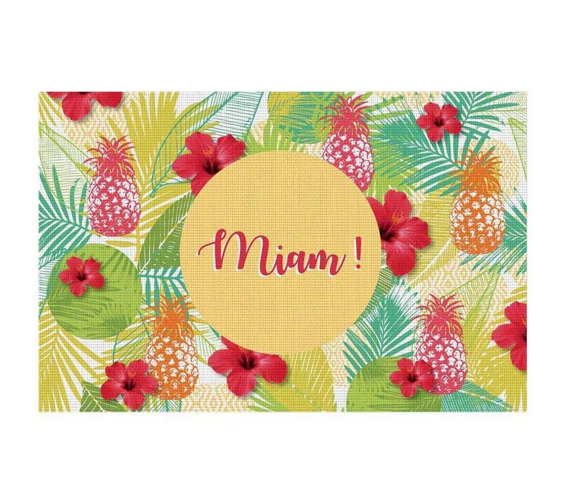 Set De Table "miam Gourmand" 28x43cm Multicolore