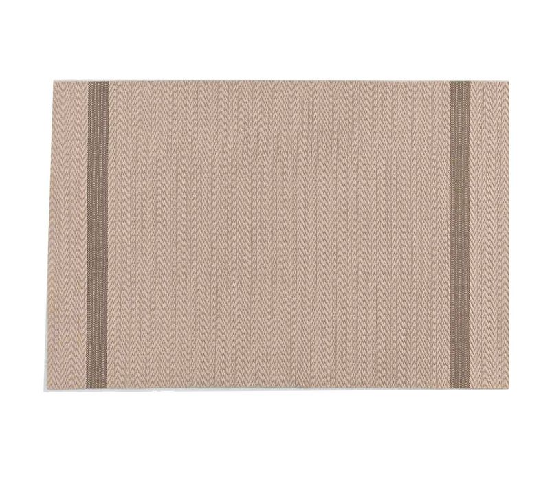 Set De Table Déco "goldira" 30x45cm Taupe et Or