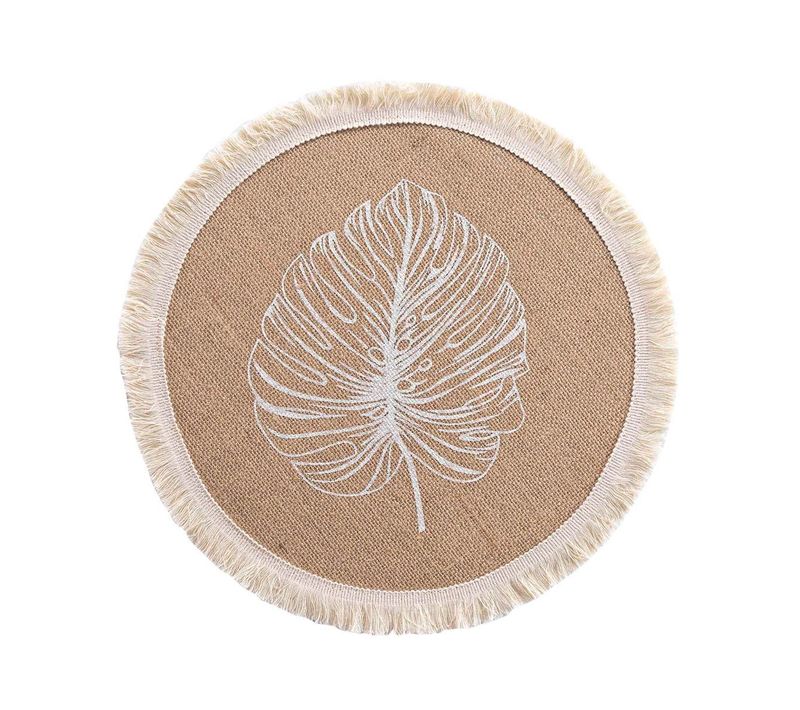 Set De Table Rond En Jute "mogador" 38cm Naturel