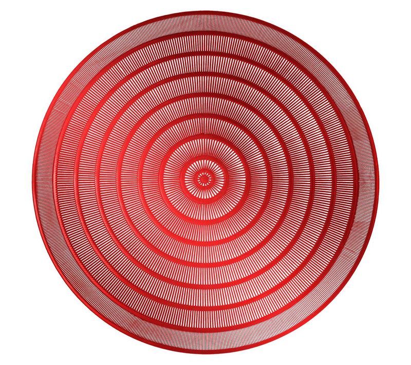Set De Table Rond Ajouré "oriental" 40cm Rouge